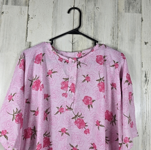 3/$15 cocoom pink rose night gown one size - Picture 2 of 10